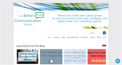 Desktop Screenshot of bettercommunicationforum.org