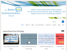 Tablet Screenshot of bettercommunicationforum.org